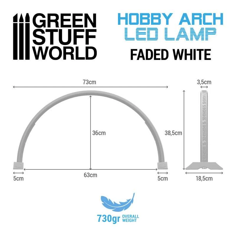 Hobby Arch LED Lamp – Faded White 4 Hobby Arch LED Lamp – Faded White - Image 2