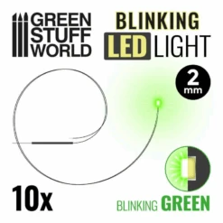 Blinking LEDs – Green – 2mm