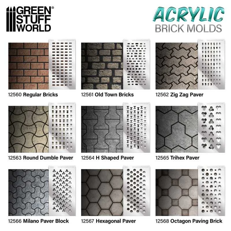 Acrylic Molds – Zig Zag Pavement 5 Acrylic Molds – Zig Zag Pavement - Image 3