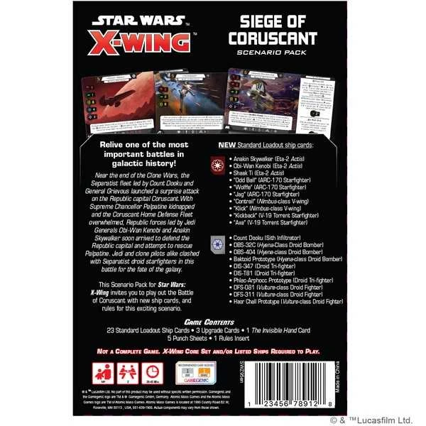 Siege Of Coruscant Battle Pack: Star Wars X-Wing 4 Siege Of Coruscant Battle Pack: Star Wars X-Wing - Image 2