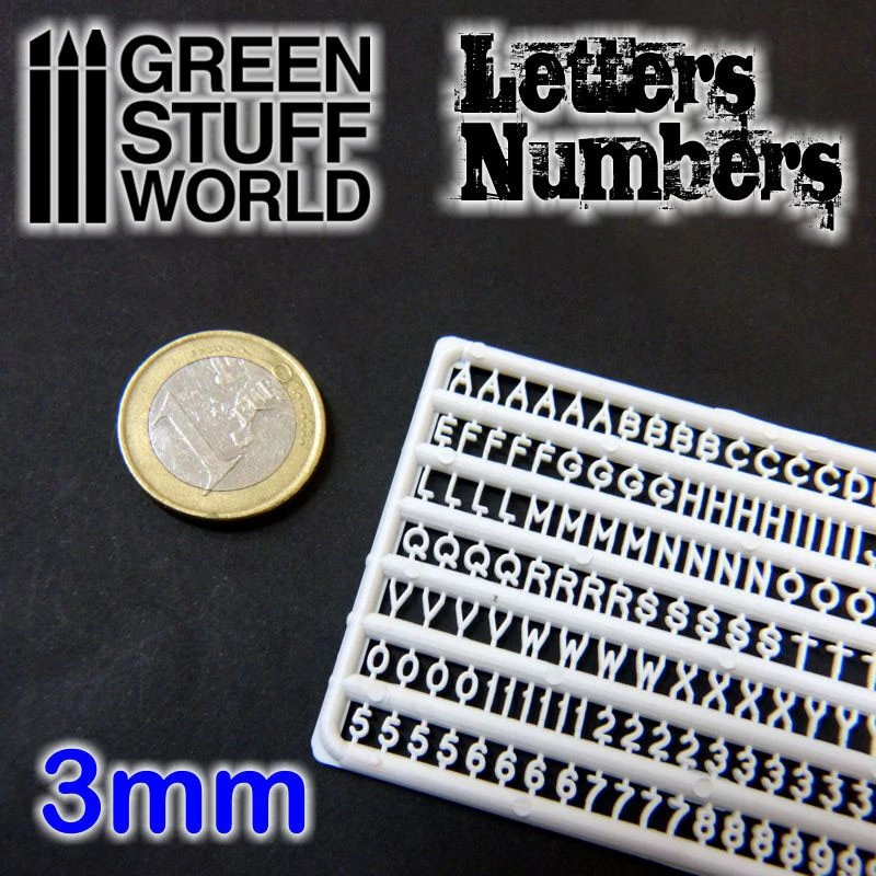 Letters And Numbers 3mm 3 Letters And Numbers 3mm