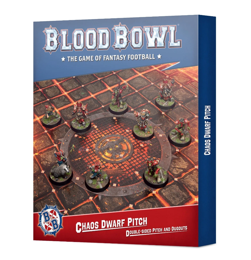Games Workshop Blood Bowl: Chaos Dwarf Team Pitch And Dugouts 3 Games Workshop Blood Bowl: Chaos Dwarf Team Pitch And Dugouts