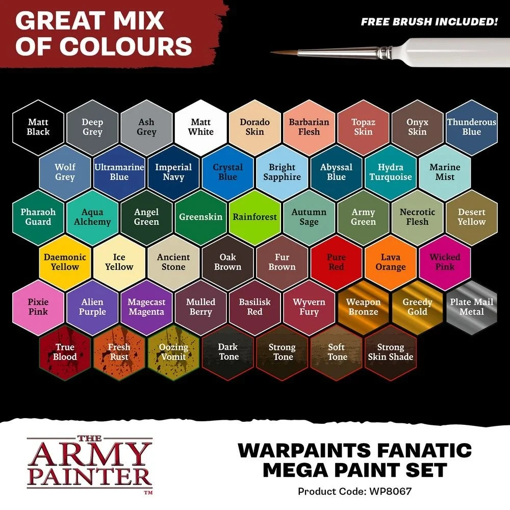 The Army Painter Warpaints Fanatic: Mega Paint Set 5 The Army Painter Warpaints Fanatic: Mega Paint Set - Image 3