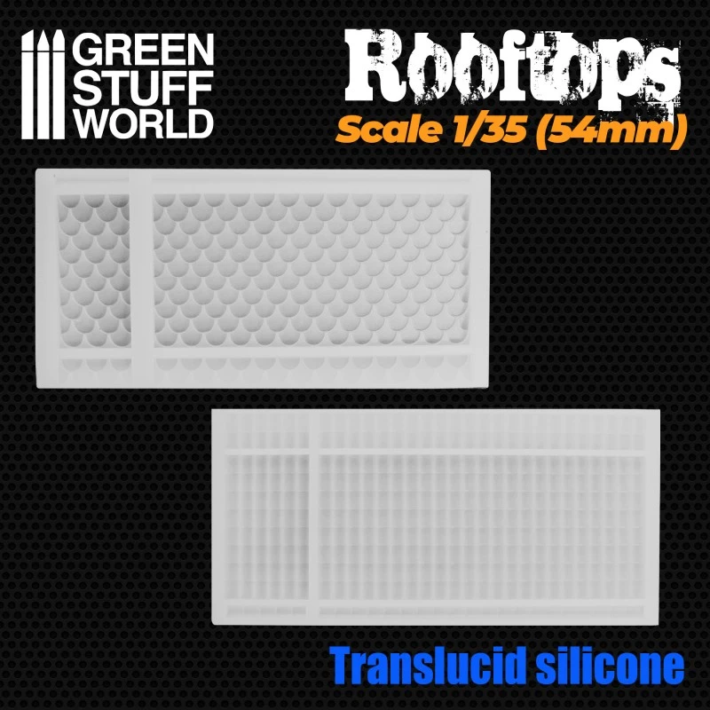 Silicone Molds – Rooftops 1/35 (54mm) 4 Silicone Molds – Rooftops 1/35 (54mm) - Image 2