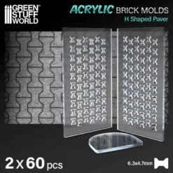 Acrylic Molds – H Shaped Paver