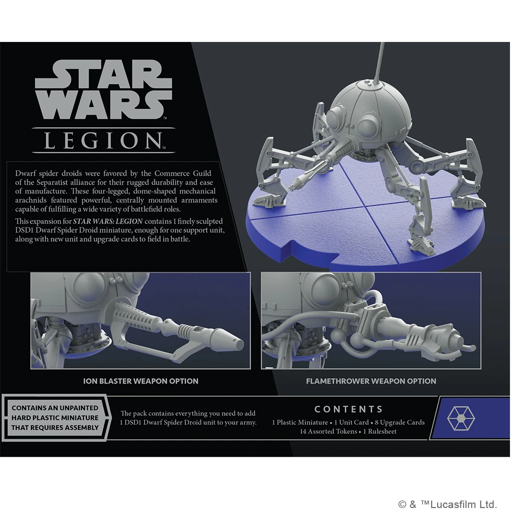 Star Wars Legion: DSD1 Dwarf Spider Droid Unit Expansion 4 Star Wars Legion: DSD1 Dwarf Spider Droid Unit Expansion - Image 2