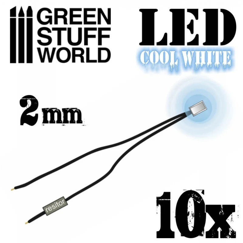 LED Lights Cool White – 2mm 3 LED Lights Cool White – 2mm