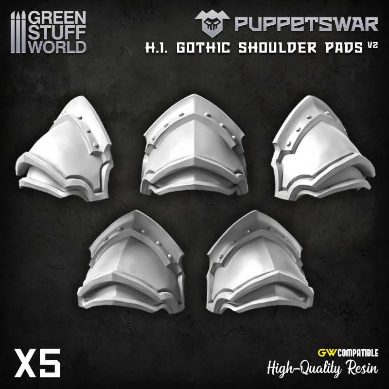 PuppetsWar – H.I. Gothic Shoulder Pads V2 3 PuppetsWar – H.I. Gothic Shoulder Pads V2