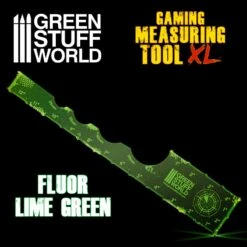 Gaming Measuring Tool – Fluor Lime Green 12 Inches
