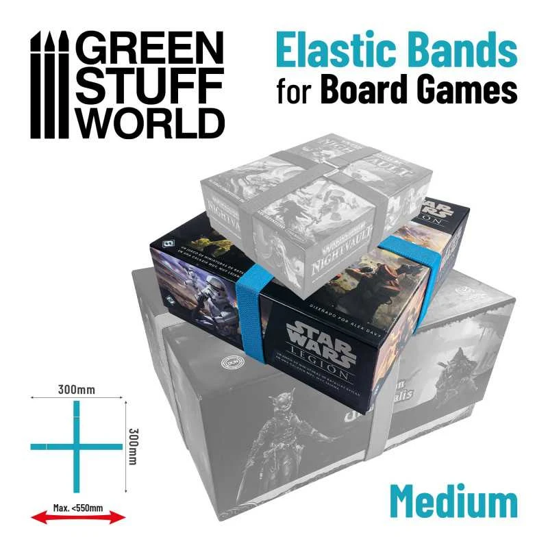 Elastic Bands For Board Games 300mm – Pack X4 4 Elastic Bands For Board Games 300mm – Pack X4 - Image 2