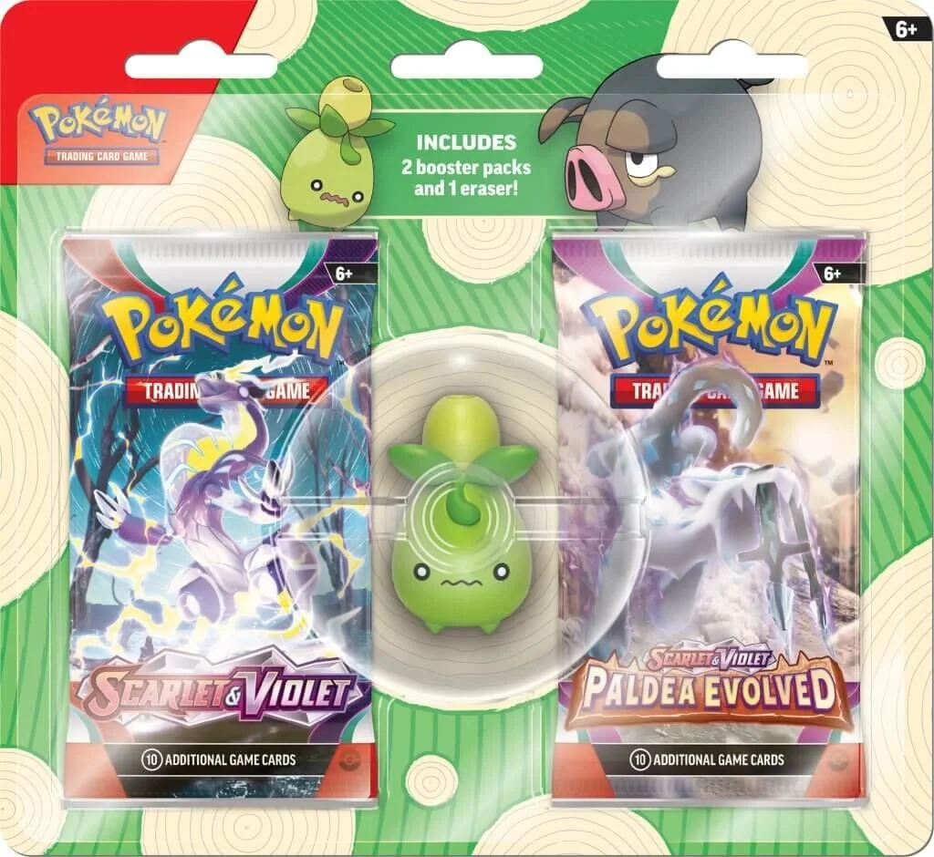 POKEMON Pokémon TCG: Back To School Eraser Blister: Smoliv/Lechonk 3 POKEMON Pokémon TCG: Back To School Eraser Blister: Smoliv/Lechonk