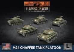 M24 Chaffee Tank Platoon (x5 Plastic Vehicles)