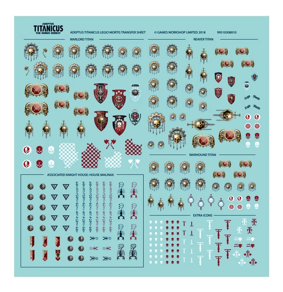 Adeptus Titanicus: Legio Mortis Transfer Sheet 3 Adeptus Titanicus: Legio Mortis Transfer Sheet