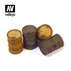 Vallejo Scenics – 1:35 German Fuel Drums 2