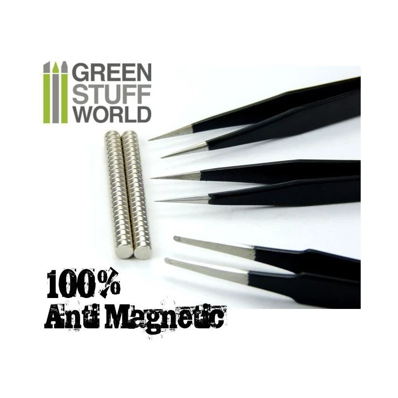 100% Anti-magnetic QUARTZ Tweezers SET 4 100% Anti-magnetic QUARTZ Tweezers SET - Image 2