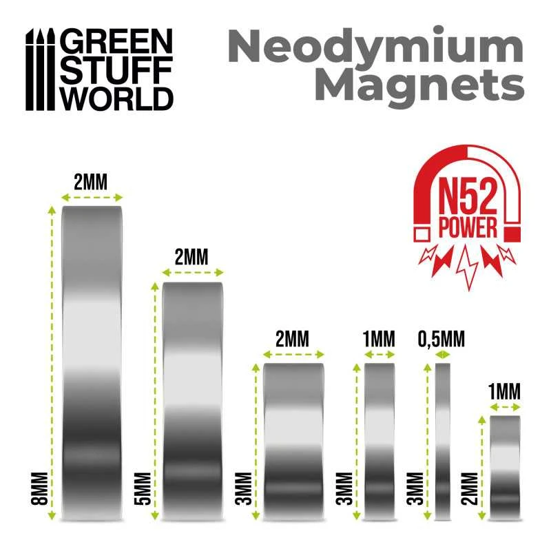 Neodymium Magnets 2x1mm: 100 Units (N52) 5 Neodymium Magnets 2x1mm: 100 Units (N52) - Image 3