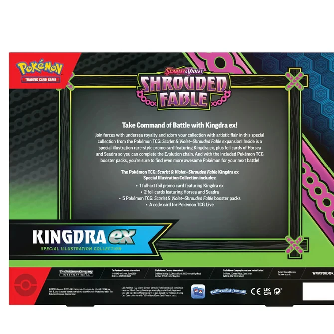 Pokemon TCG – Scarlet & Violet: Shrouded Fable – Kingdra Ex Box 3 Pokemon TCG – Scarlet & Violet: Shrouded Fable – Kingdra Ex Box - Image 2