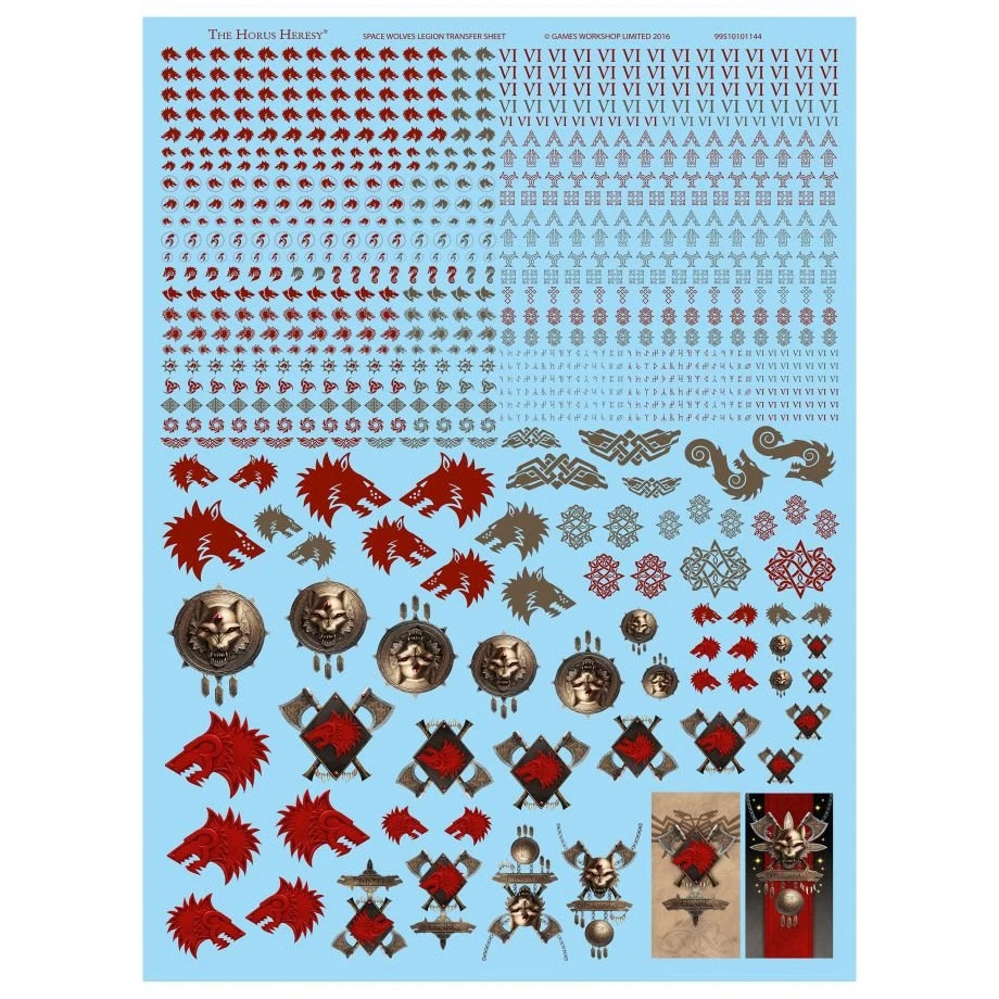 Space Wolves Legion Transfer Sheet 3 Space Wolves Legion Transfer Sheet