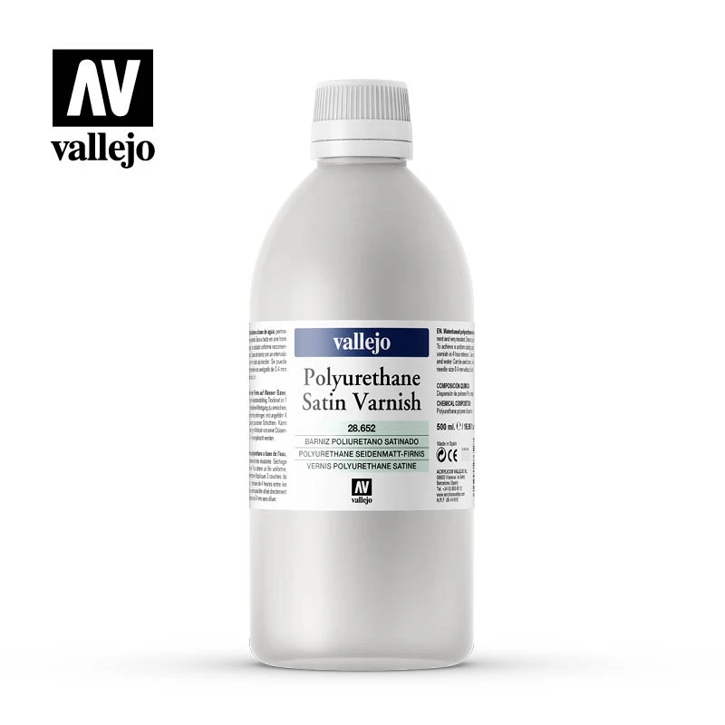 Vallejo Polyurethane – Varnish Satin 200ml 3 Vallejo Polyurethane – Varnish Satin 200ml