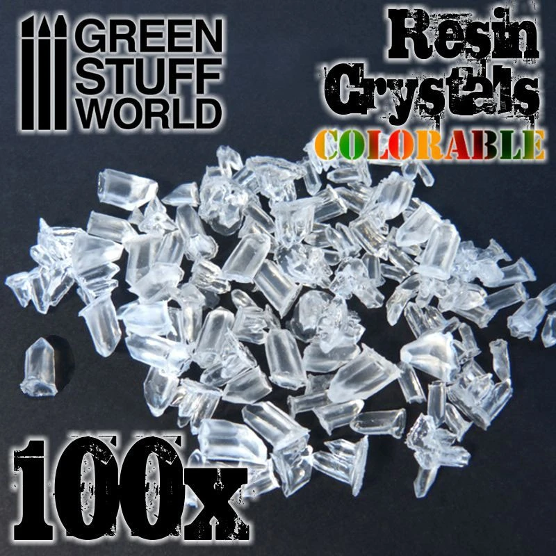 Resin Crystals Transparent Colorables (small) 3 Resin Crystals Transparent Colorables (small)