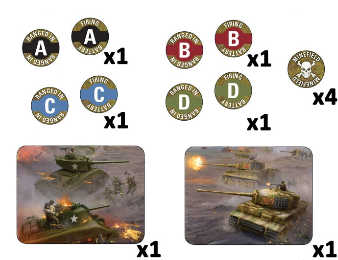Flames Of War Late War Mission Token Set 3 Flames Of War Late War Mission Token Set